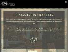 Tablet Screenshot of benjaminonfranklin.com.au